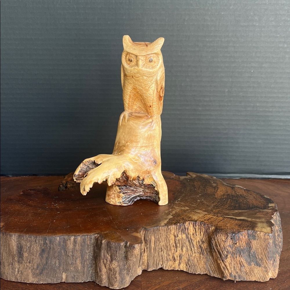 “hoo” Loves Owls 105: NOVICA Hand-Painted Wood Owl Sculpture - by Yudi Suardi